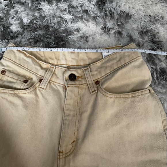 Vintage Levi’s Yellow‎ Denim From 1992 Size 3 - Picture 6 of 8